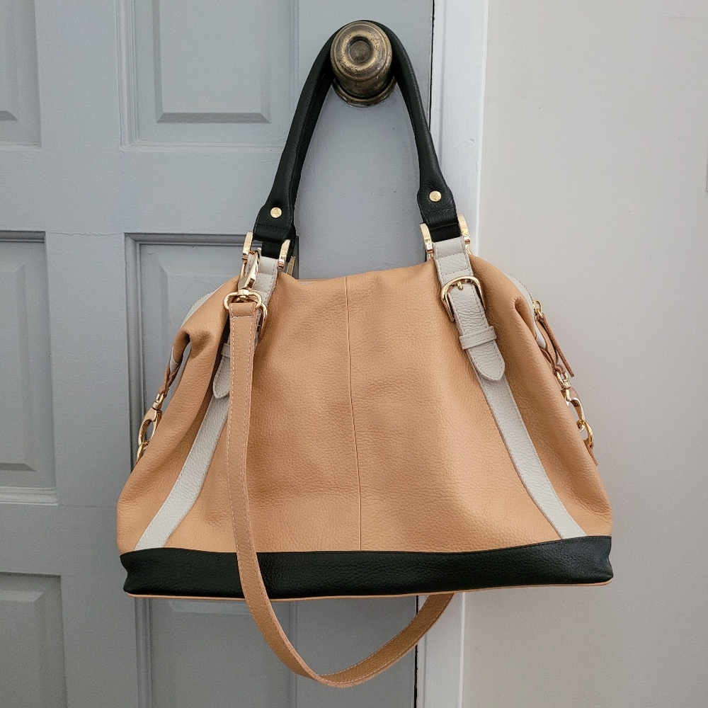 LAGGO genuine leather shopper tote handbag